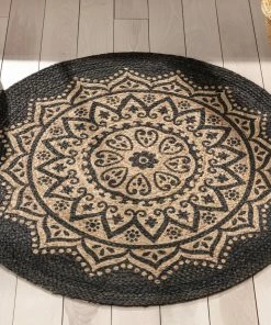 Well Woven Kiera Bohemian Tribal Hand-Braided Jute Black Natural Rug Jute + Natural 22 Well Woven Kiera Bohemian Tribal Hand-Braided Jute Black Natural Rug Jute + Natural