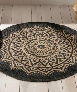 Well Woven Kiera Bohemian Tribal Hand-Braided Jute Black Natural Rug Jute + Natural 23 Well Woven Kiera Bohemian Tribal Hand-Braided Jute Black Natural Rug Jute + Natural