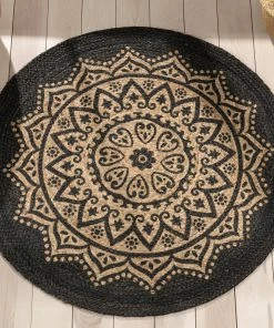 Well Woven Kiera Bohemian Tribal Hand-Braided Jute Black Natural Rug Jute + Natural 24 Well Woven Kiera Bohemian Tribal Hand-Braided Jute Black Natural Rug Jute + Natural