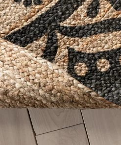 Well Woven Kiera Bohemian Tribal Hand-Braided Jute Black Natural Rug Jute + Natural 25 Well Woven Kiera Bohemian Tribal Hand-Braided Jute Black Natural Rug Jute + Natural