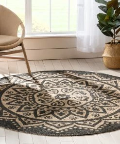 Well Woven Kiera Bohemian Tribal Hand-Braided Jute Black Natural Rug Jute + Natural 30 Well Woven Kiera Bohemian Tribal Hand-Braided Jute Black Natural Rug Jute + Natural