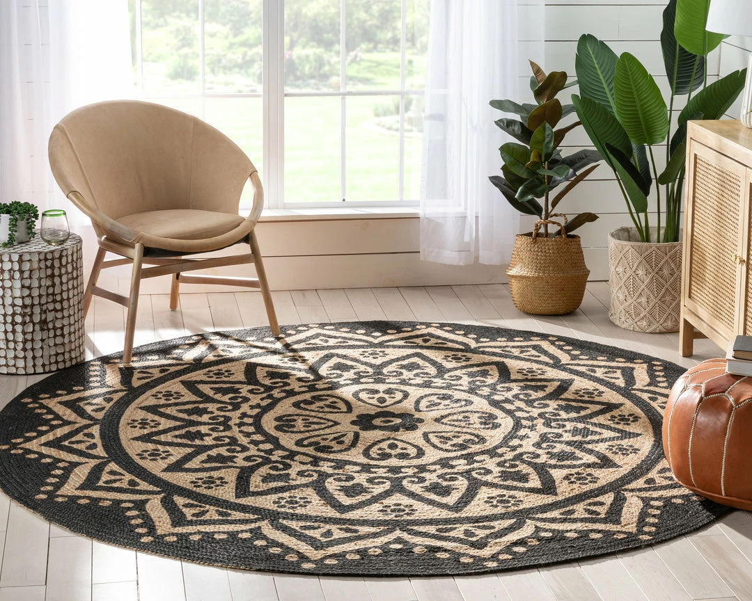 Well Woven Kiera Bohemian Tribal Hand-Braided Jute Black Natural Rug Jute + Natural 12 Well Woven Kiera Bohemian Tribal Hand-Braided Jute Black Natural Rug Jute + Natural