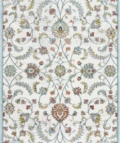 Well Woven Global Metonia Vintage Oriental Floral Ivory Rug