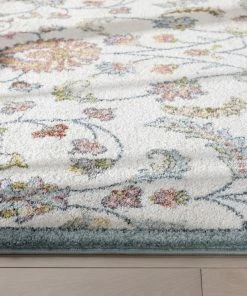 Well Woven Global Metonia Vintage Oriental Floral Ivory Rug