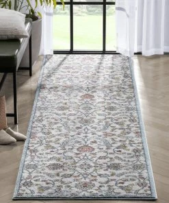Well Woven Global Metonia Vintage Oriental Floral Ivory Rug