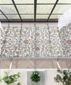 Well Woven Global Metonia Vintage Oriental Floral Ivory Rug