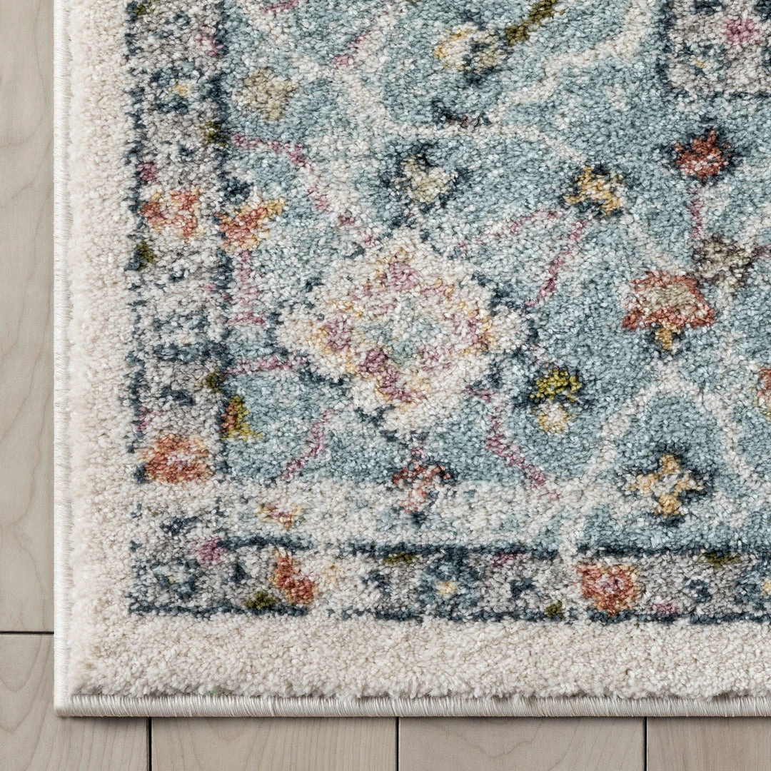 Well Woven Maude Vintage Medallion Oriental Blue Blush Rug Global 5 Well Woven Maude Vintage Medallion Oriental Blue Blush Rug Global