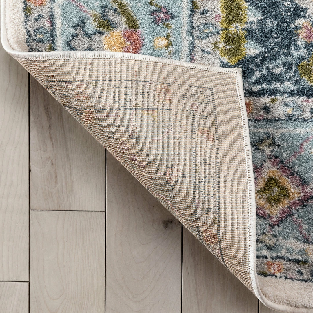 Well Woven Maude Vintage Medallion Oriental Blue Blush Rug Global 4 Well Woven Maude Vintage Medallion Oriental Blue Blush Rug Global