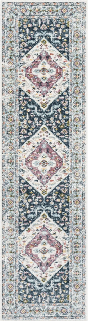 Well Woven Maude Vintage Medallion Oriental Blue Blush Rug Global 13 Well Woven Maude Vintage Medallion Oriental Blue Blush Rug Global