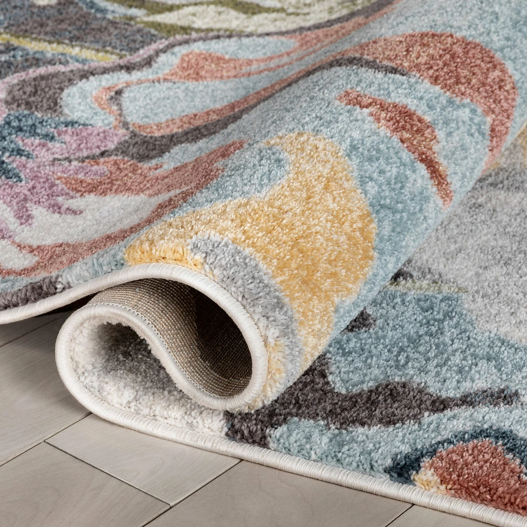 Well Woven Posy Vintage Floral Blue Blush Rug Global 9 Well Woven Posy Vintage Floral Blue Blush Rug Global