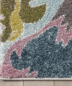 Well Woven Posy Vintage Floral Blue Blush Rug Global 20 Well Woven Posy Vintage Floral Blue Blush Rug Global