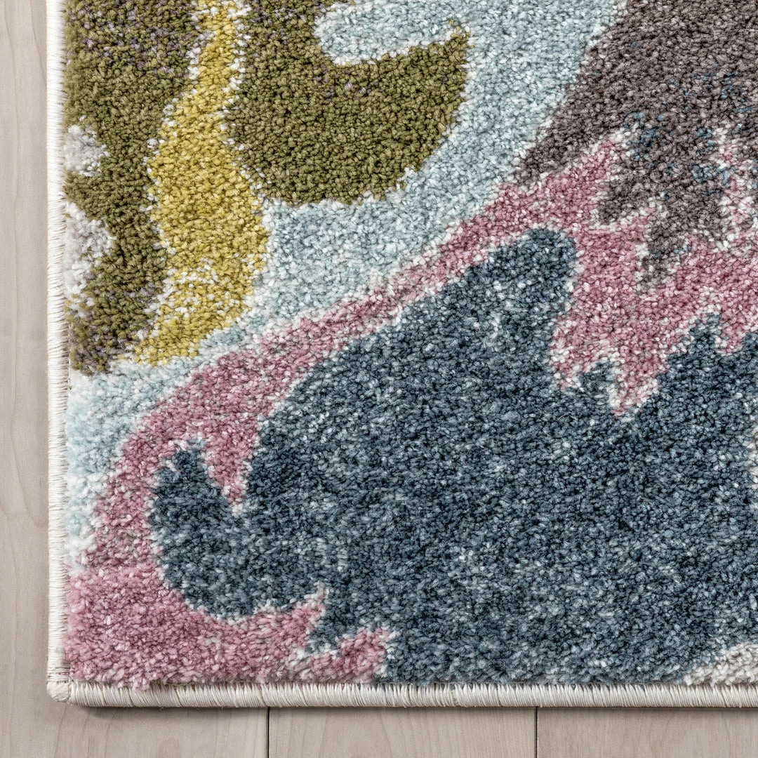 Well Woven Posy Vintage Floral Blue Blush Rug Global 5 Well Woven Posy Vintage Floral Blue Blush Rug Global