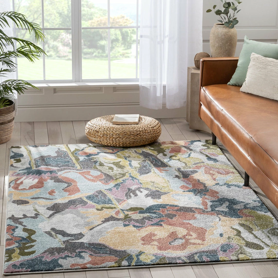 Well Woven Posy Vintage Floral Blue Blush Rug Global 1 Well Woven Posy Vintage Floral Blue Blush Rug Global