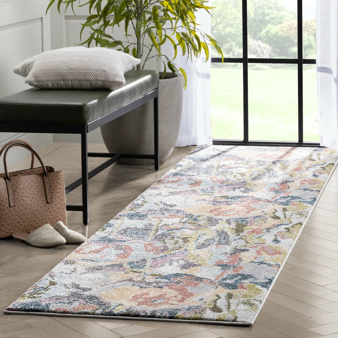 Well Woven Posy Vintage Floral Blue Blush Rug Global 13 Well Woven Posy Vintage Floral Blue Blush Rug Global