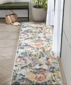 Well Woven Posy Vintage Floral Blue Blush Rug Global 29 Well Woven Posy Vintage Floral Blue Blush Rug Global