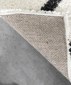 Well Woven Lina Scandinavian Moroccan Lattice Ivory Thick Nordic Shag Rug 14 Well Woven Lina Scandinavian Moroccan Lattice Ivory Thick Nordic Shag Rug