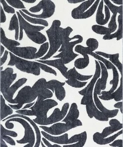 Well Woven Enchanting Grey Modern Microfiber Rug 7'10" X 9'10" Vintage