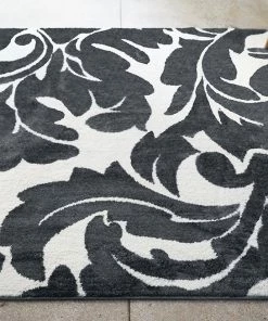 Well Woven Enchanting Grey Modern Microfiber Rug 7'10