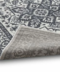 Well Woven Oriental & Persian Dazzling Light Grey Vintage Microfiber 5'3