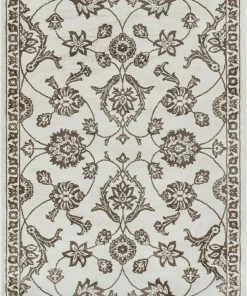 Well Woven Stupendous Beige Vintage Oriental Microfiber Rug 7'10" X 9'10"