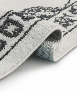 Well Woven Stupendous Light Grey Vintage Oriental Microfiber Rug