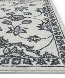 Well Woven Stupendous Light Grey Vintage Oriental Microfiber Rug