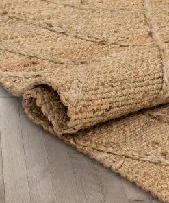 Well Woven Diamond Moroccan Jute Rug Hand-Braided Basket Weave Jute Rug Lattice Pattern Natural Color Global 27 Well Woven Diamond Moroccan Jute Rug Hand-Braided Basket Weave Jute Rug Lattice Pattern Natural Color Global