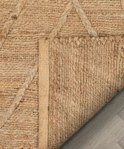 Well Woven Diamond Moroccan Jute Rug Hand-Braided Basket Weave Jute Rug Lattice Pattern Natural Color Global 22 Well Woven Diamond Moroccan Jute Rug Hand-Braided Basket Weave Jute Rug Lattice Pattern Natural Color Global