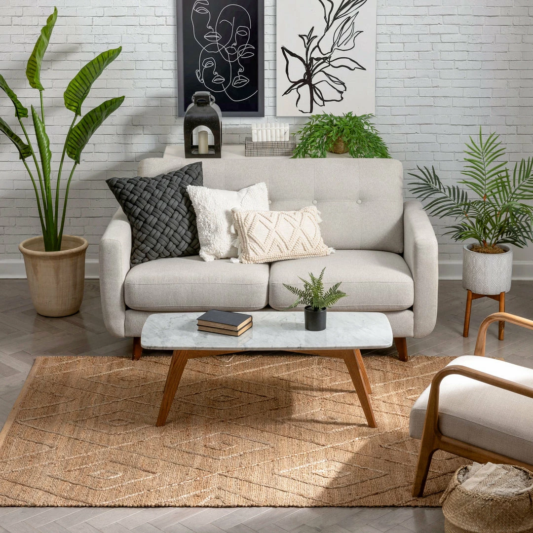 Well Woven Diamond Moroccan Jute Rug Hand-Braided Basket Weave Jute Rug Lattice Pattern Natural Color Global 16 Well Woven Diamond Moroccan Jute Rug Hand-Braided Basket Weave Jute Rug Lattice Pattern Natural Color Global