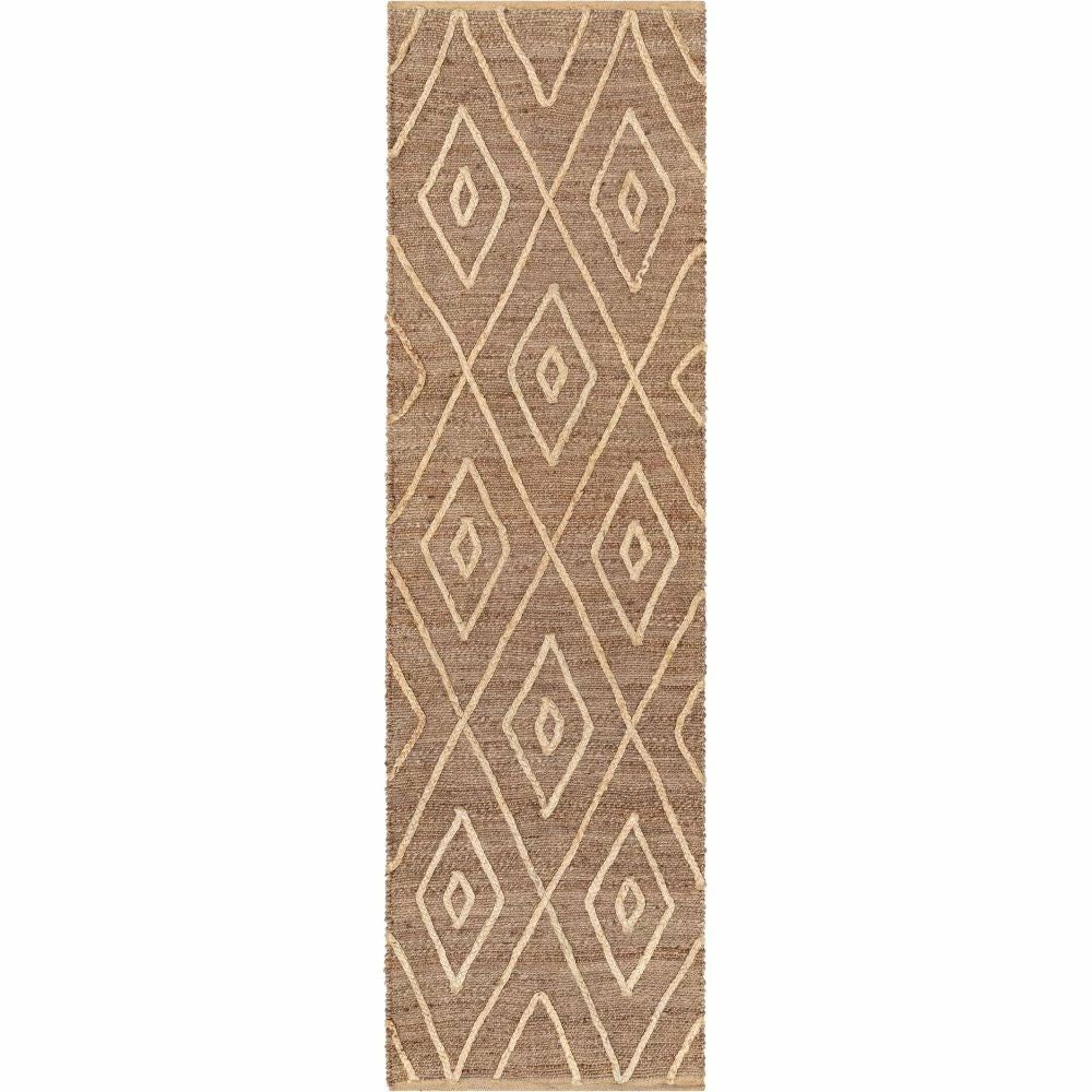 Well Woven Diamond Moroccan Jute Rug Hand-Braided Basket Weave Jute Rug Lattice Pattern Natural Color Global 12 Well Woven Diamond Moroccan Jute Rug Hand-Braided Basket Weave Jute Rug Lattice Pattern Natural Color Global