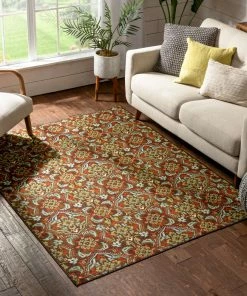 Well Woven 3'x5' Florence Brown Traditional Rug