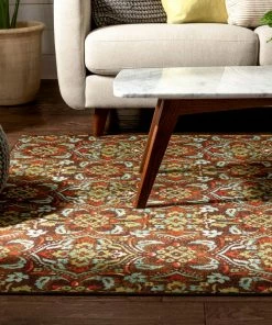 Well Woven 3'x5' Florence Brown Traditional Rug