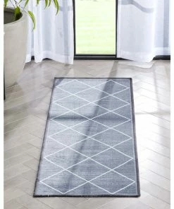 Well Woven Moroccan Clover Grey Modern Rug