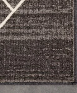 Well Woven Moroccan Clover Grey Modern Rug