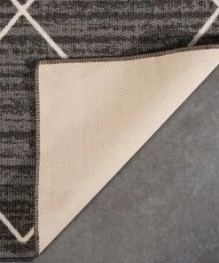 Well Woven Moroccan Clover Grey Modern Rug