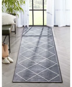 Well Woven Moroccan Clover Grey Modern Rug