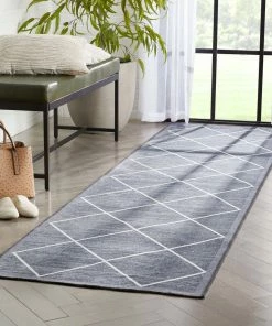 Well Woven Moroccan Clover Grey Modern Rug