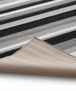 Well Woven Grey & Silver Uni Stripes Grey Modern Rug 13 Well Woven Grey & Silver Uni Stripes Grey Modern Rug