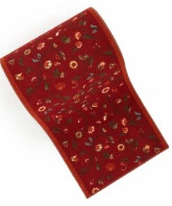 Well Woven Custom Size Runner Judith Transitional Botanical Floral Red 22 Inch Wide X Choose Your Length Machine Washable Hallway Runner Rug