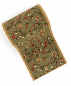 Well Woven Custom Size Runner Judith Transitional Botanical Floral Green 22 Inch Wide X Choose Your Length Machine Washable Hallway Runner Rug