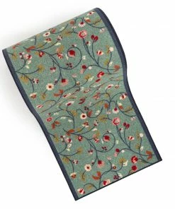 Well Woven Custom Size Runner Judith Transitional Botanical Floral Light Blue 22 Inch Wide X Choose Your Length Machine Washable Hallway Runner Rug