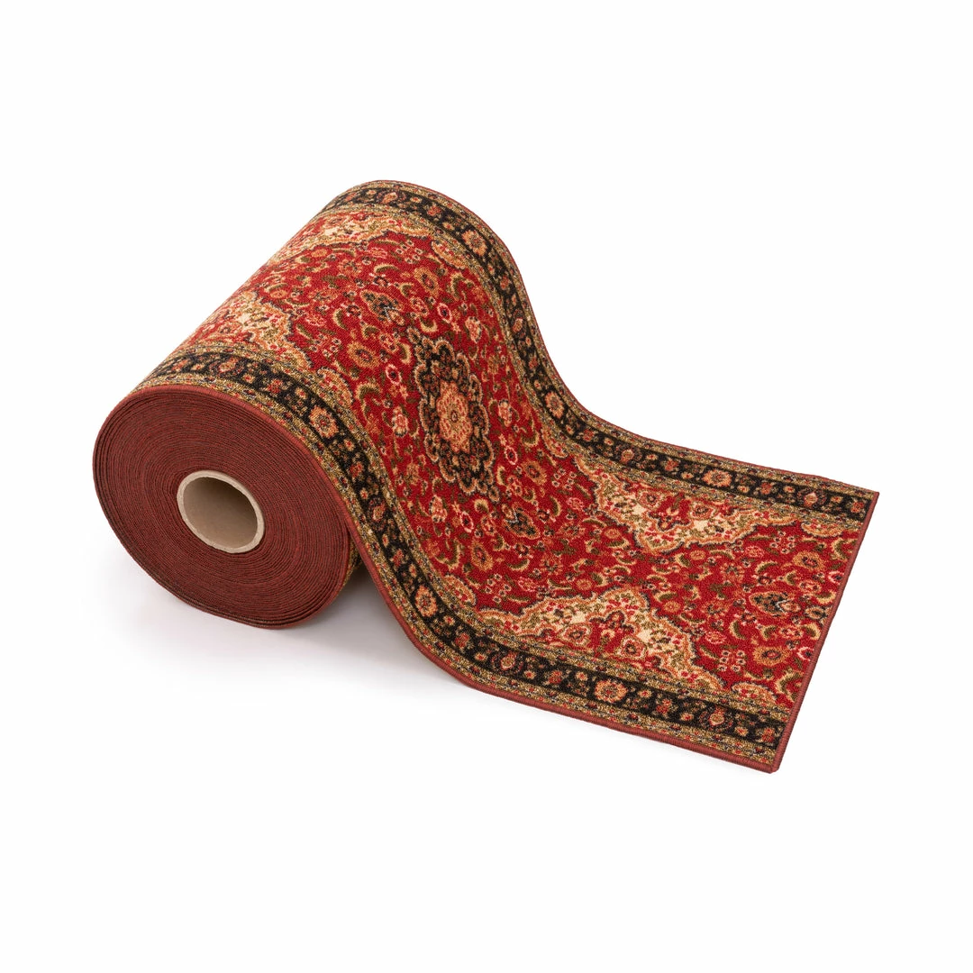 Well Woven Oriental & Persian Custom Size Runner Gene Traditional Medallion Persian Red Select Your Width X Choose Your Length Machine Washable Hallway Runner Rug 2 Well Woven Oriental & Persian Custom Size Runner Gene Traditional Medallion Persian Red Select Your Width X Choose Your Length Machine Washable Hallway Runner Rug