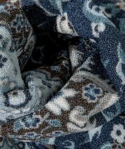 Well Woven Custom Size Runner Gene Traditional Medallion Persian Blue Select Your Width X Choose Your Length Machine Washable Hallway Runner Rug