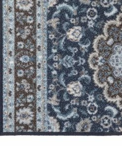 Well Woven Custom Size Runner Gene Traditional Medallion Persian Blue Select Your Width X Choose Your Length Machine Washable Hallway Runner Rug