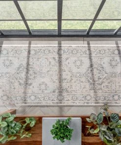 Well Woven Global Marjorie Vintage Oriental Persian Panel Ivory Rug