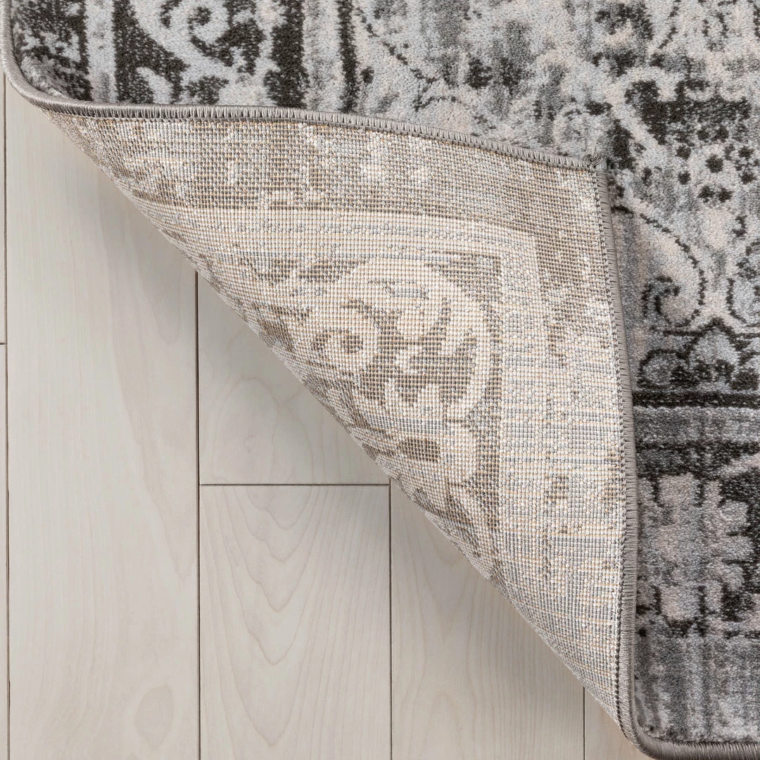 Well Woven Marjorie Vintage Oriental Persian Panel Dark Grey Rug Global 5 Well Woven Marjorie Vintage Oriental Persian Panel Dark Grey Rug Global