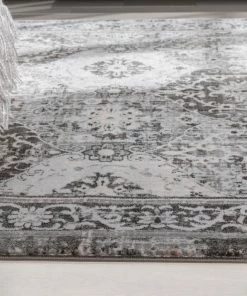 Well Woven Marjorie Vintage Oriental Persian Panel Dark Grey Rug Global 25 Well Woven Marjorie Vintage Oriental Persian Panel Dark Grey Rug Global