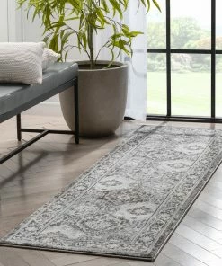 Well Woven Marjorie Vintage Oriental Persian Panel Dark Grey Rug Global 21 Well Woven Marjorie Vintage Oriental Persian Panel Dark Grey Rug Global