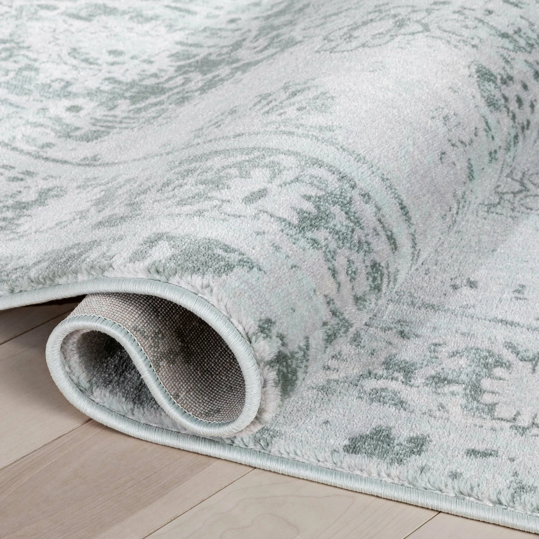 Well Woven Global Marjorie Vintage Oriental Persian Panel Teal Rug 6 Well Woven Global Marjorie Vintage Oriental Persian Panel Teal Rug