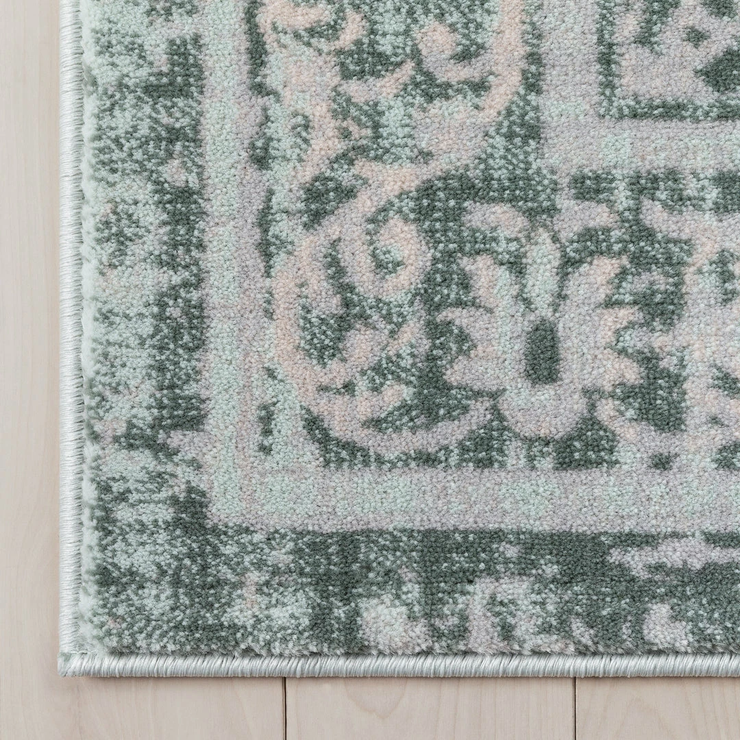 Well Woven Global Marjorie Vintage Oriental Persian Panel Teal Rug 4 Well Woven Global Marjorie Vintage Oriental Persian Panel Teal Rug